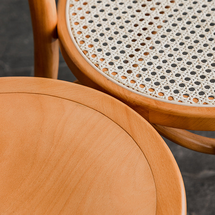 Sillas de cocina contemporáneas que cenan sillas laterales sin brazos con respaldo de madera Windsor