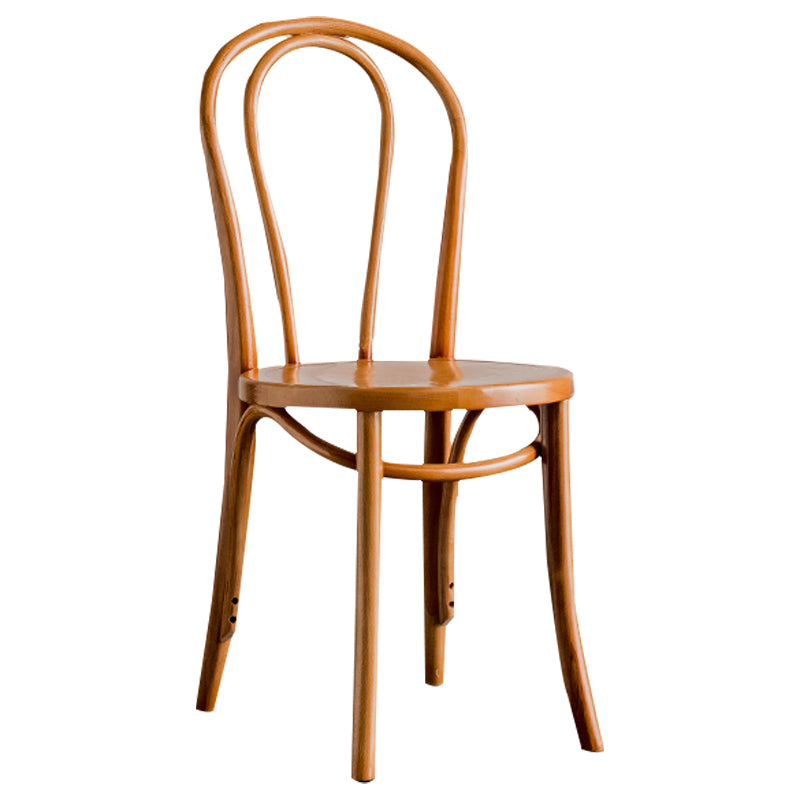 Sillas de cocina contemporáneas que cenan sillas laterales sin brazos con respaldo de madera Windsor