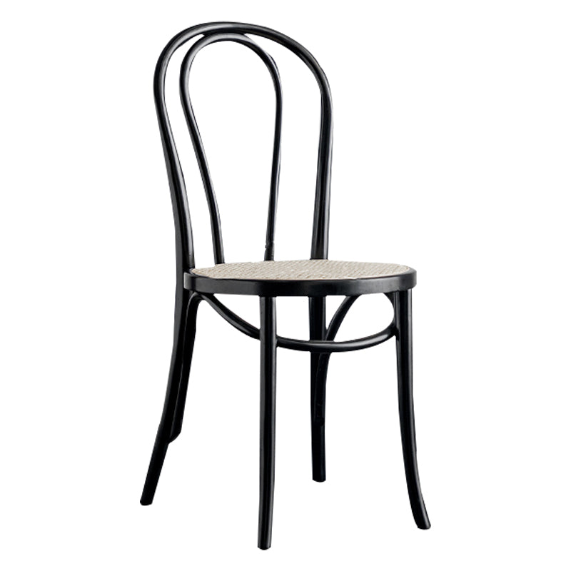 Sillas de cocina contemporáneas que cenan sillas laterales sin brazos con respaldo de madera Windsor