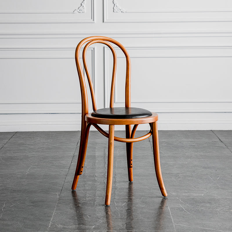 Sillas de cocina contemporáneas que cenan sillas laterales sin brazos con respaldo de madera Windsor