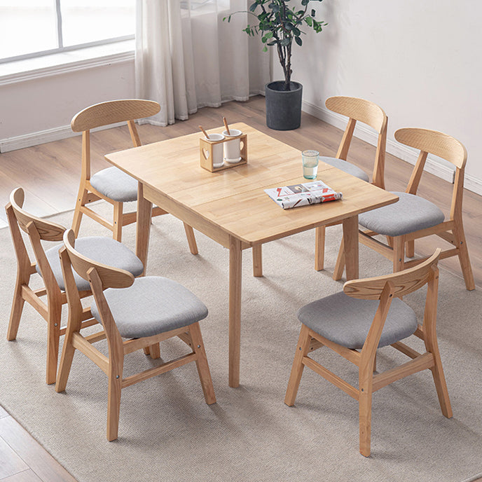 Cuisine contemporaine chaises à dos ouvert chaise latéral sans bras avec des jambes en bois
