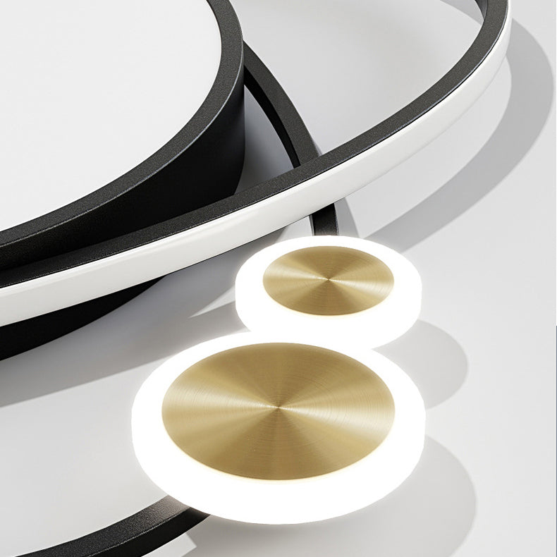 Acrylic Shade LED Flush Mounted Ceiling Lights Contemporary Lighting Fixture