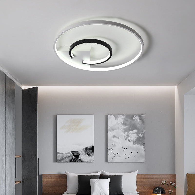 Montaje de techo de LED de estilo minimalista de techo de círculo de aluminio
