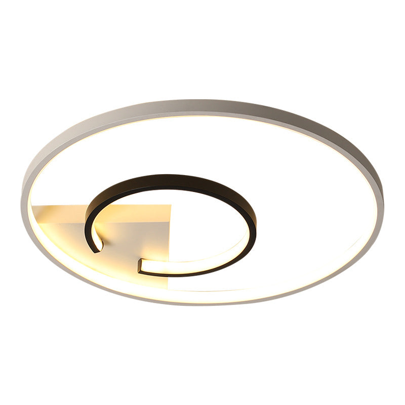Montaje de techo de LED de estilo minimalista de techo de círculo de aluminio