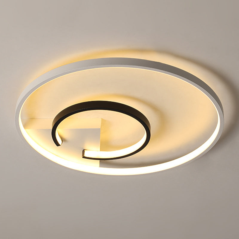 Montaje de techo de LED de estilo minimalista de techo de círculo de aluminio