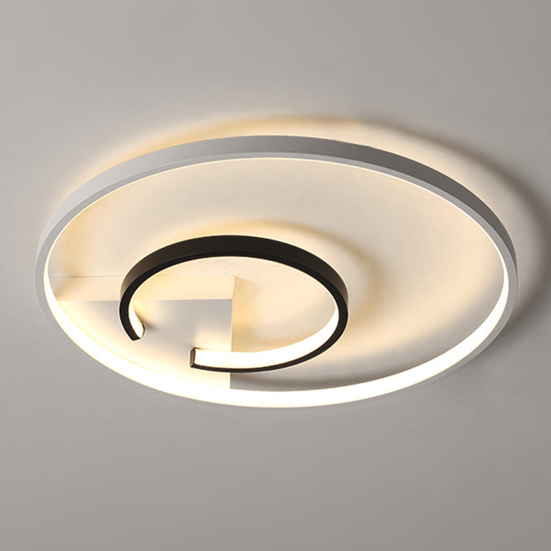 Montaje de techo de LED de estilo minimalista de techo de círculo de aluminio