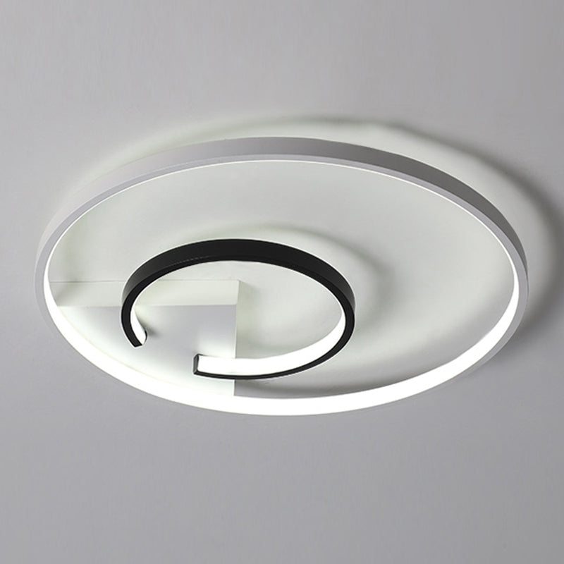 Montaje de techo de LED de estilo minimalista de techo de círculo de aluminio