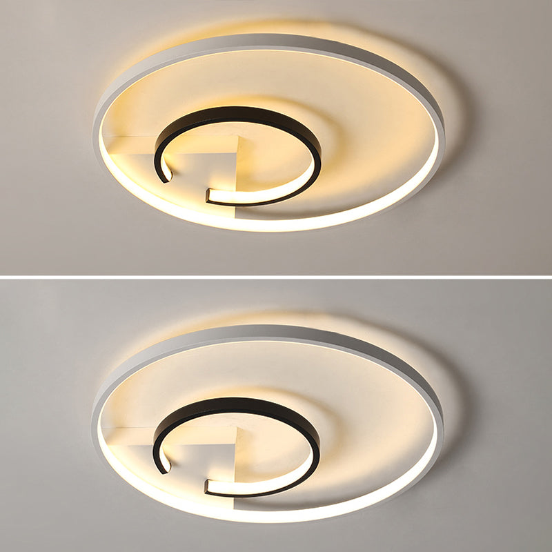 Montaje de techo de LED de estilo minimalista de techo de círculo de aluminio