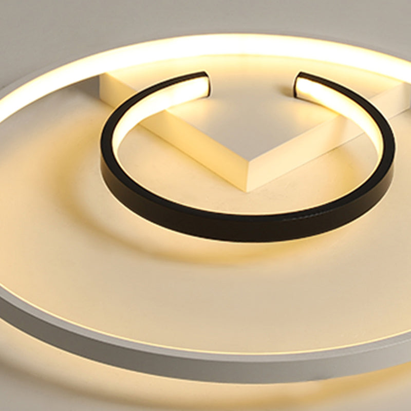 Montaje de techo de LED de estilo minimalista de techo de círculo de aluminio