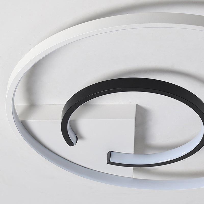 Montaje de techo de LED de estilo minimalista de techo de círculo de aluminio