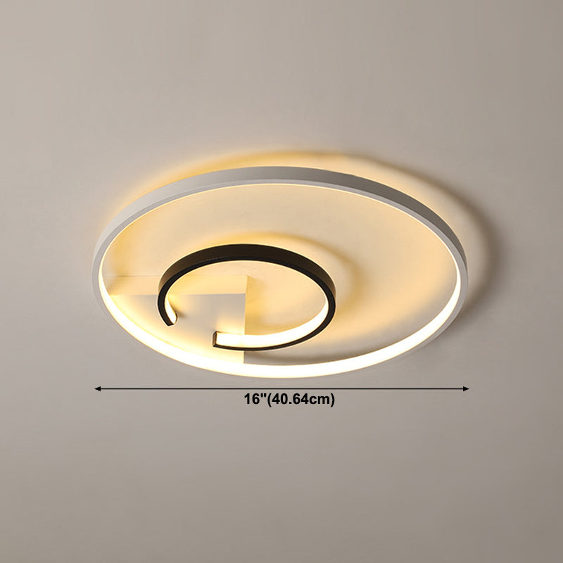 Montaje de techo de LED de estilo minimalista de techo de círculo de aluminio