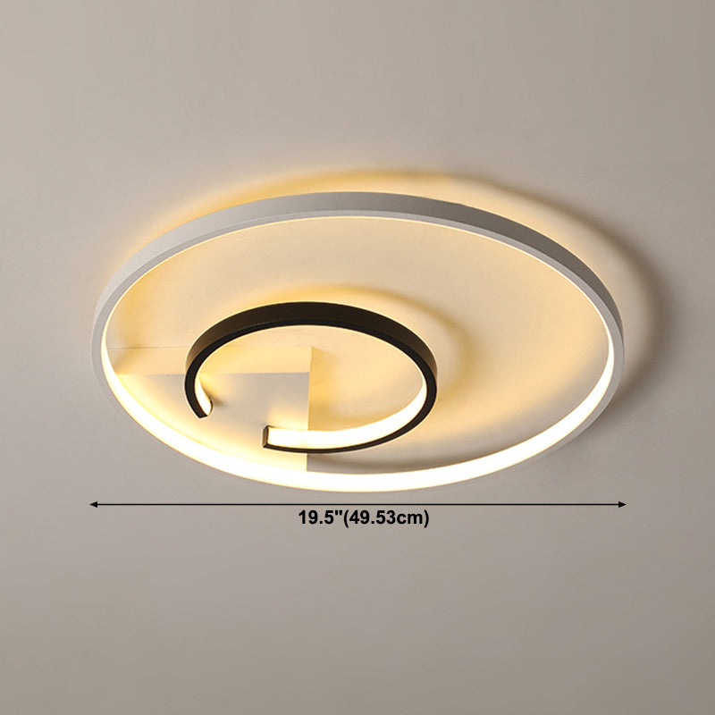 Montaje de techo de LED de estilo minimalista de techo de círculo de aluminio
