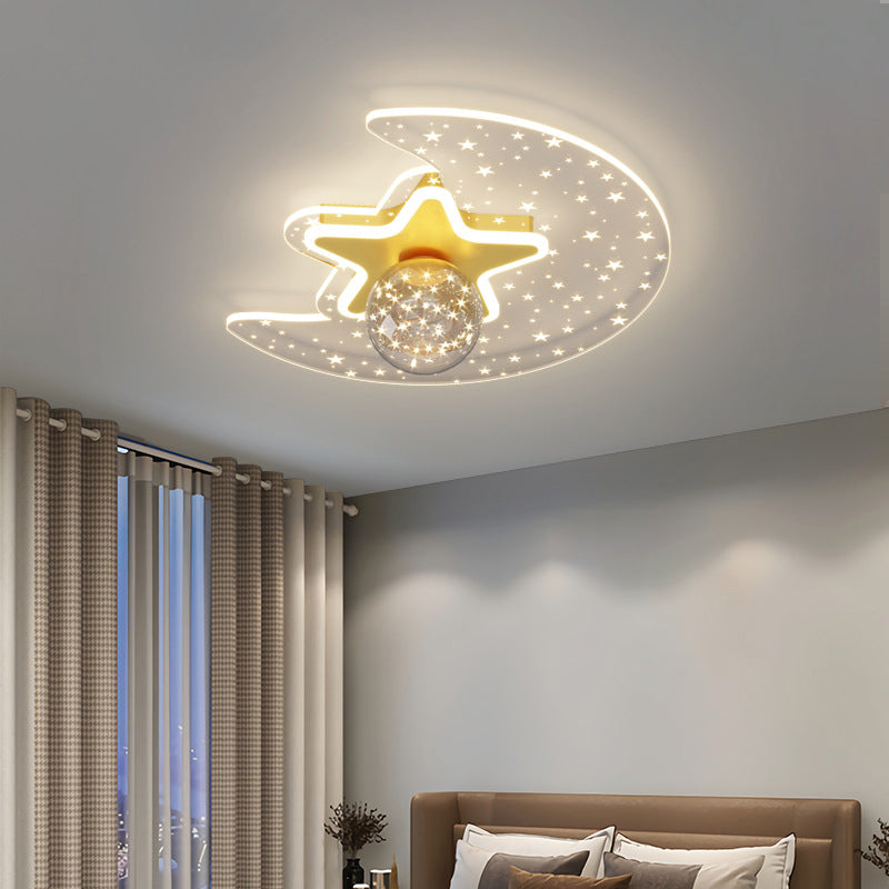 Bedroom Ceiling Mount Light Fixture Metal LED Modern Ceiling Lamp Fixture