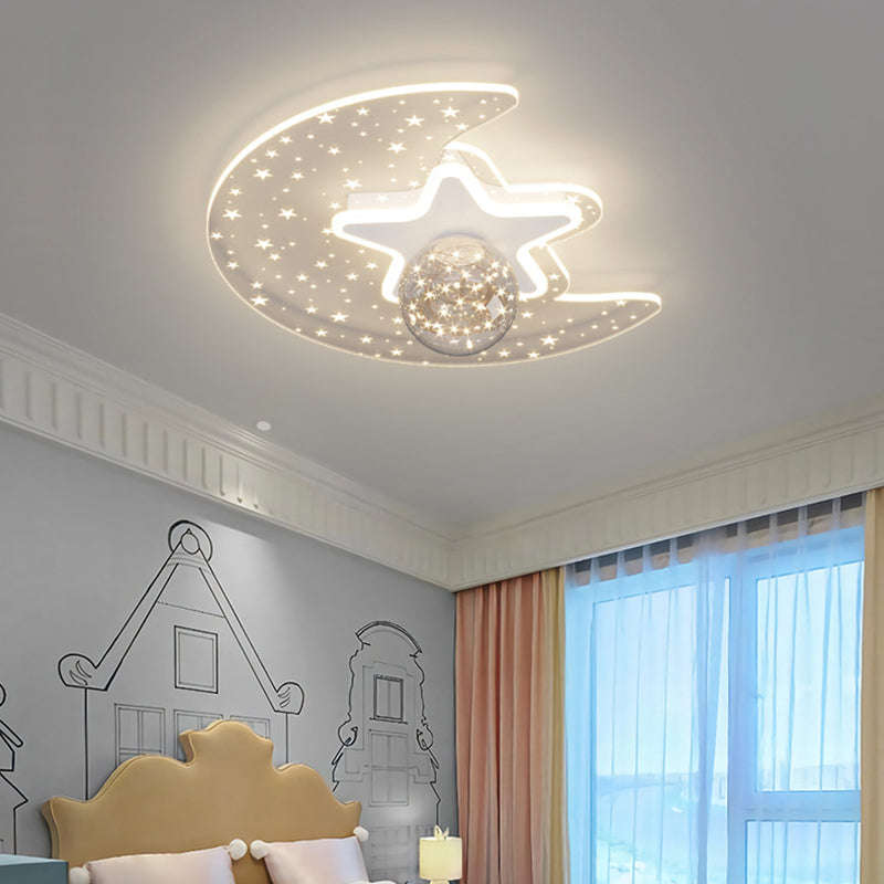 Bedroom Ceiling Mount Light Fixture Metal LED Modern Ceiling Lamp Fixture