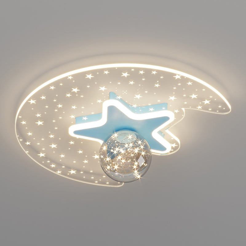 Bedroom Ceiling Mount Light Fixture Metal LED Modern Ceiling Lamp Fixture