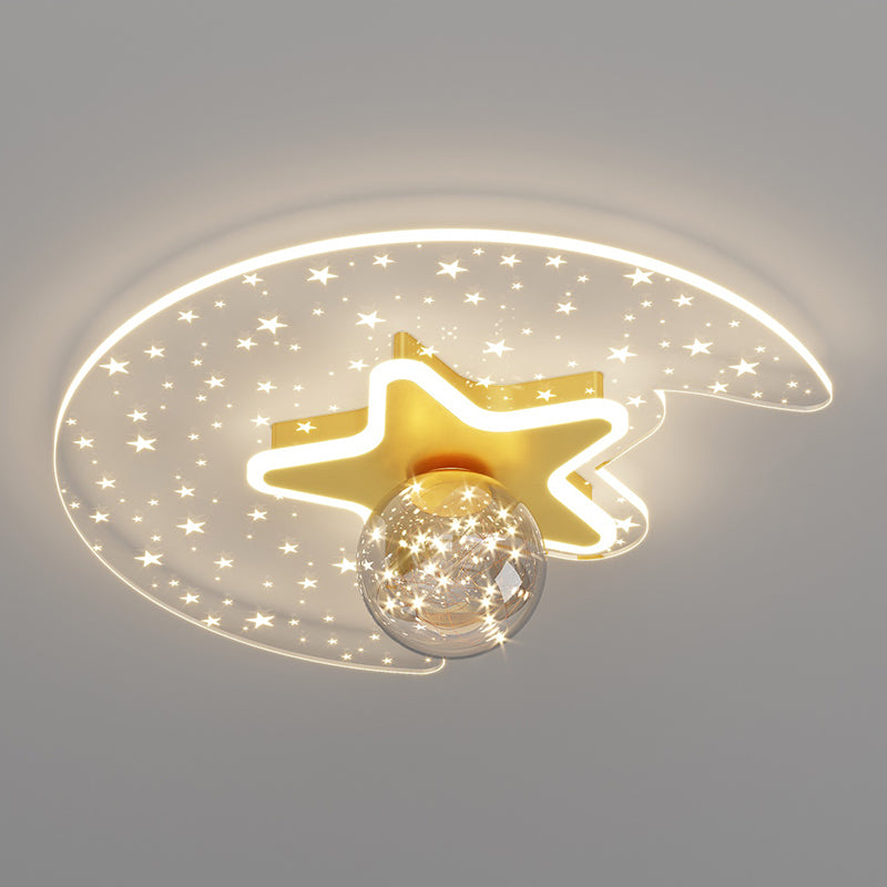 Bedroom Ceiling Mount Light Fixture Metal LED Modern Ceiling Lamp Fixture