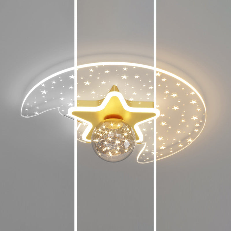 Bedroom Ceiling Mount Light Fixture Metal LED Modern Ceiling Lamp Fixture