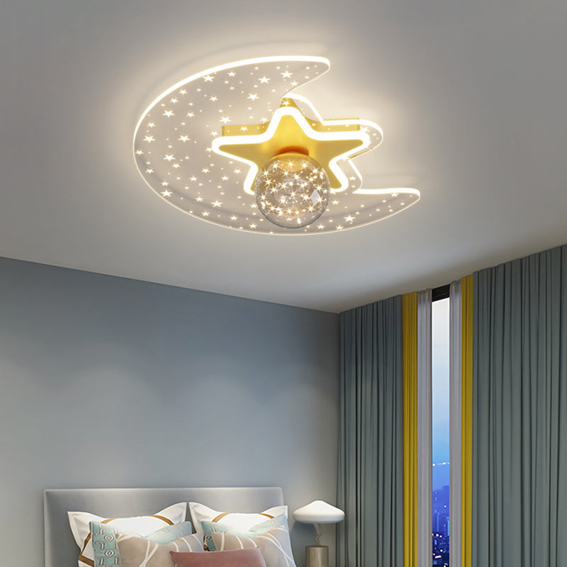 Bedroom Ceiling Mount Light Fixture Metal LED Modern Ceiling Lamp Fixture