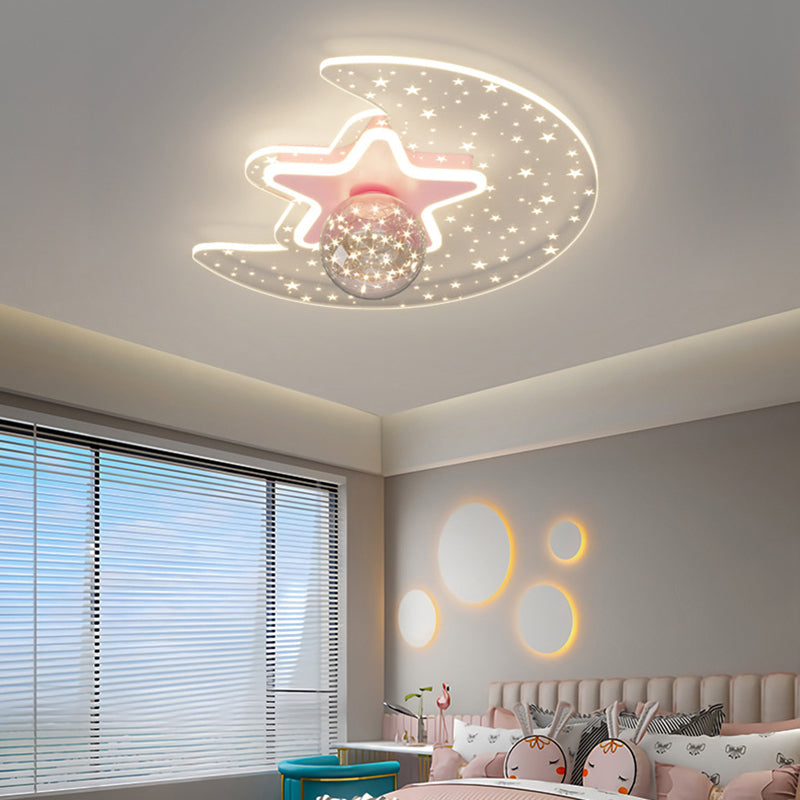 Bedroom Ceiling Mount Light Fixture Metal LED Modern Ceiling Lamp Fixture
