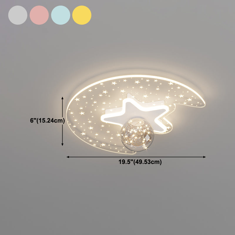 Bedroom Ceiling Mount Light Fixture Metal LED Modern Ceiling Lamp Fixture