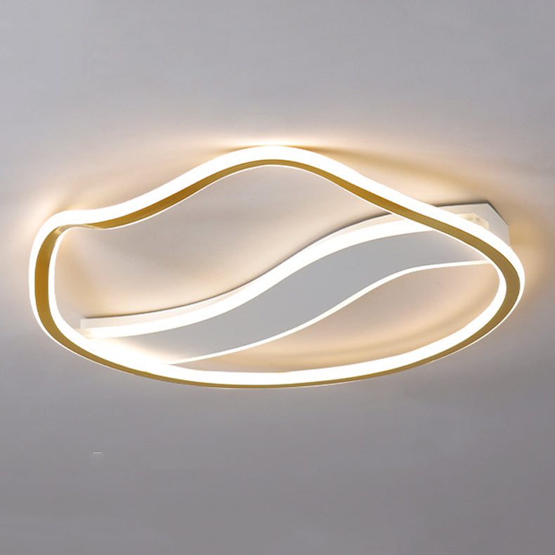 Metall Circle Ceiling Flush Mount Moderne LED Deckenleuchte für Schlafzimmer