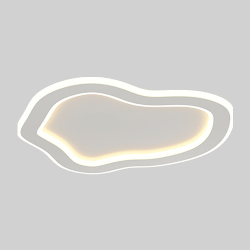 Plafonnier ombragé en métal, plafonnier LED de style moderne