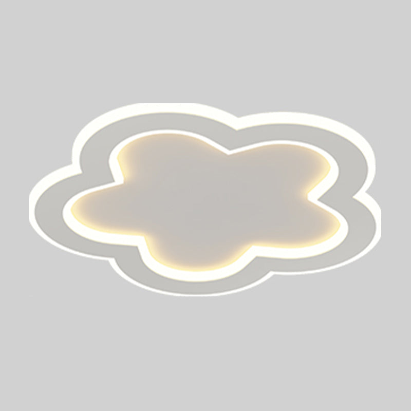 Plafonnier ombragé en métal, plafonnier LED de style moderne