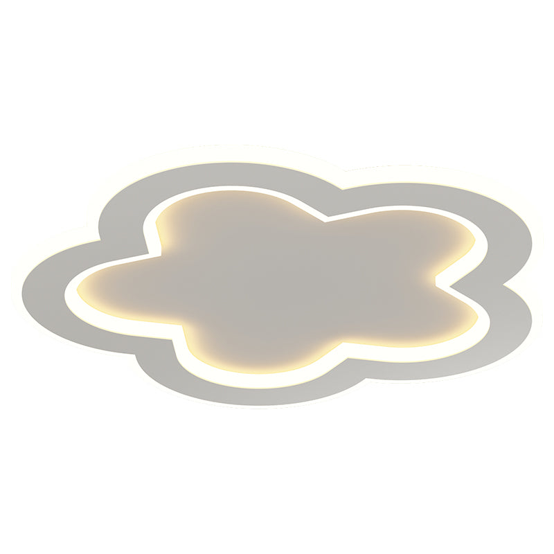 Plafonnier ombragé en métal, plafonnier LED de style moderne