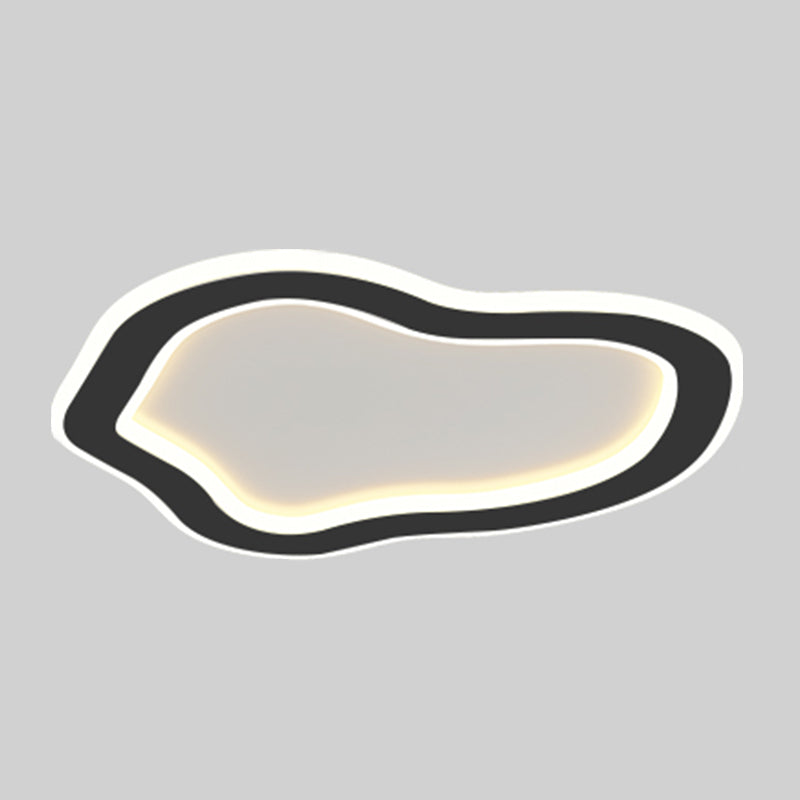 Plafonnier ombragé en métal, plafonnier LED de style moderne