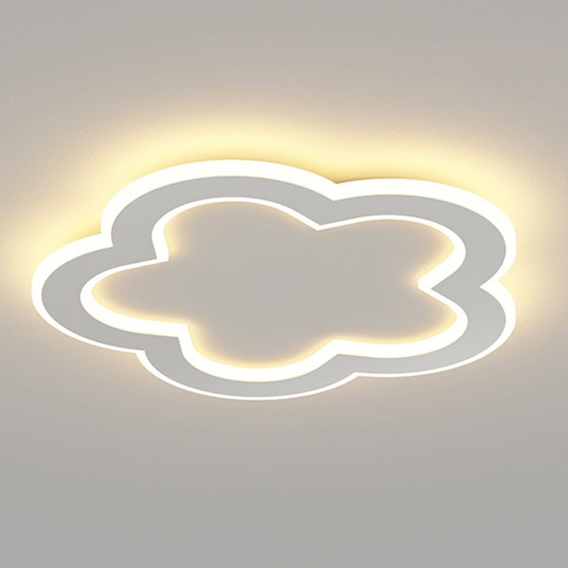 Plafonnier ombragé en métal, plafonnier LED de style moderne