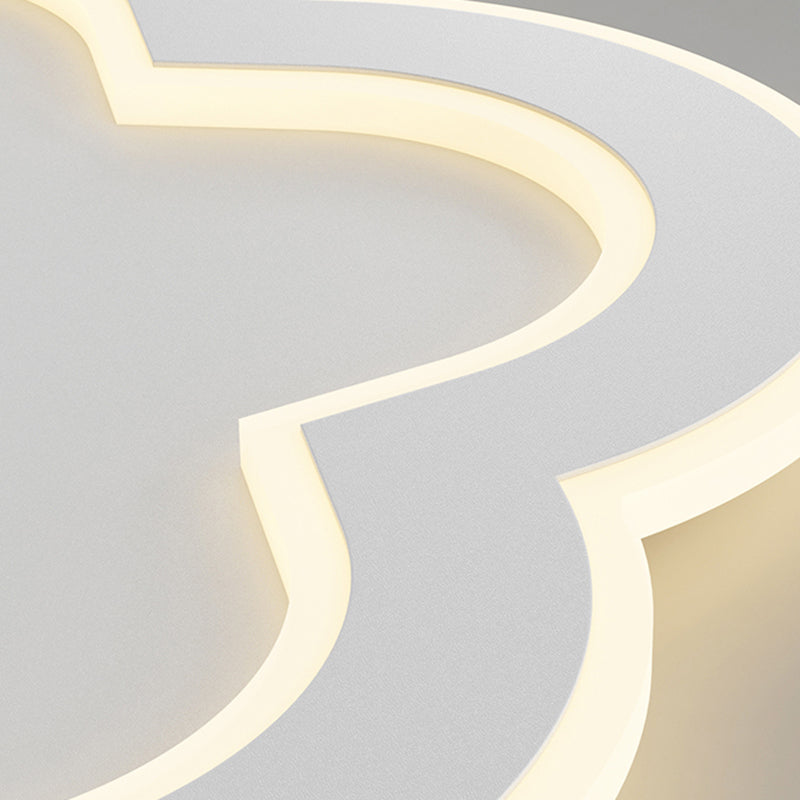 Plafonnier ombragé en métal, plafonnier LED de style moderne
