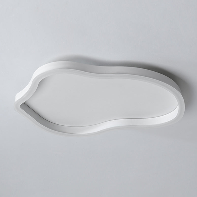 Metal Cloud Ceiling Fixture Nordic Style LED Close to Ceiling Lamp in White