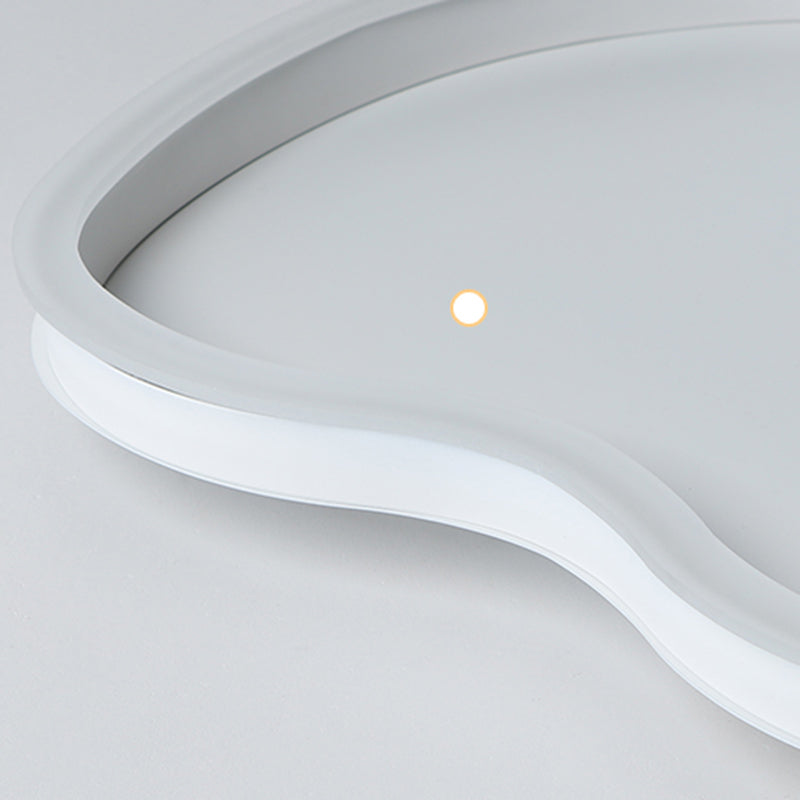 Metal Cloud Ceiling Fixture Nordic Style LED Close to Ceiling Lamp in White