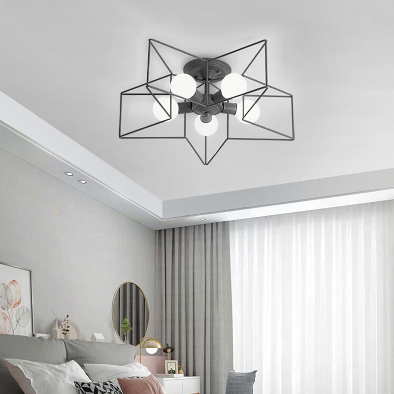 Macaron Ster Shape Plafond Gemonteerd Licht Metalen Slaapkamer Plafond Licht Profiel