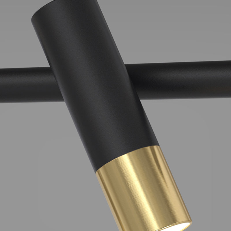 Luces colgantes de la isla de metal de la isla de geometría de estilo moderno