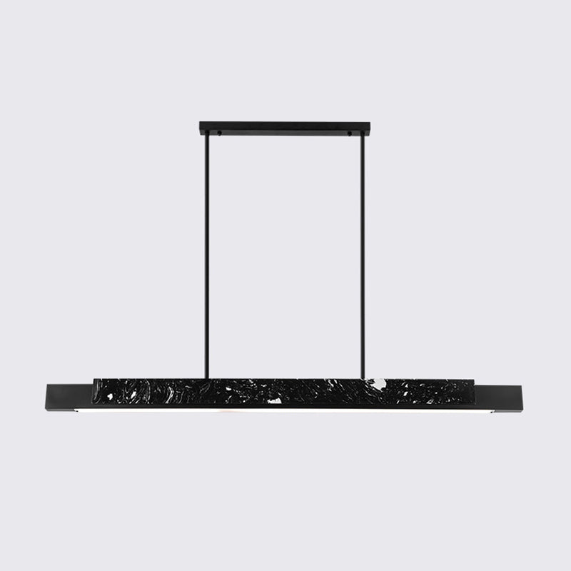 Contemporary Style Linear Hanging Pendant Light Marble 1- Light Pendant Light Fixture