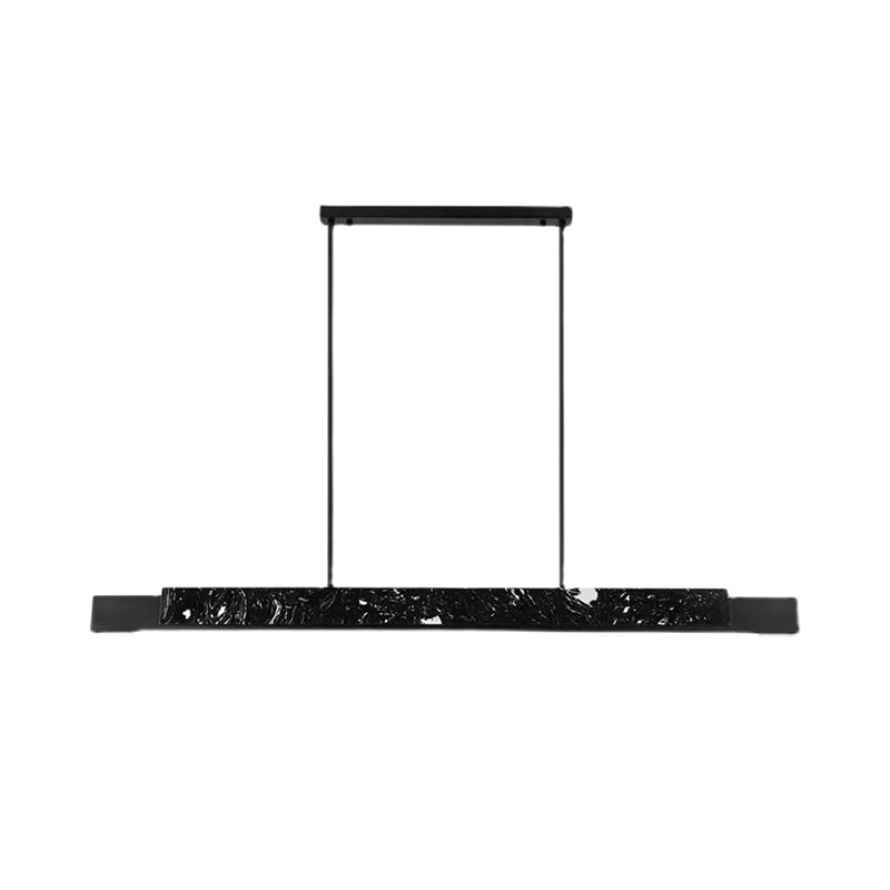 Contemporary Style Linear Hanging Pendant Light Marble 1- Light Pendant Light Fixture