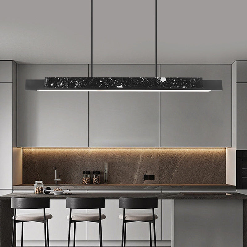 Estilo contemporáneo colgante colgante lineal mármol 1- liviano liviano