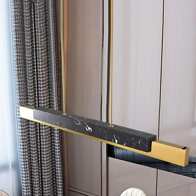 Estilo contemporáneo colgante colgante lineal mármol 1- liviano liviano