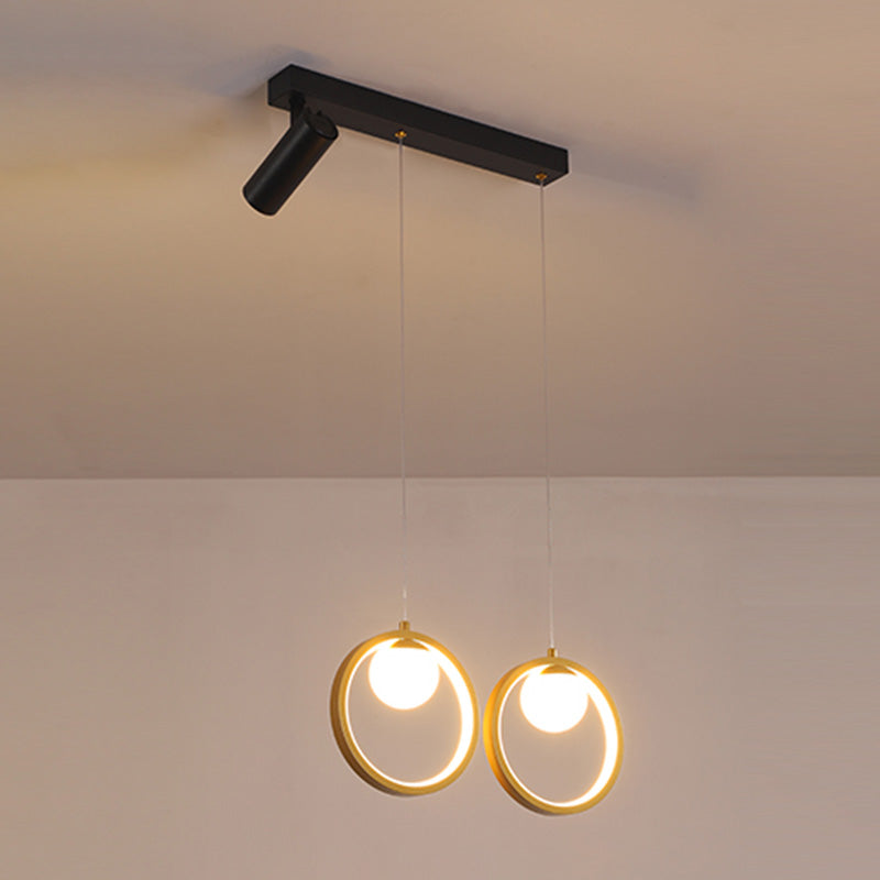 Estilo contemporáneo Geometry Island Lighting Lights Metal Island Lights