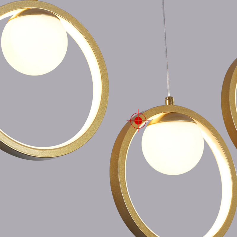 Estilo contemporáneo Geometry Island Lighting Lights Metal Island Lights