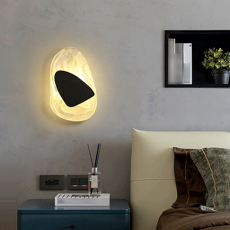 Einzigartige Schattenglas Wandleuchter moderner Stil mit einem leichten Wand montiertes Licht