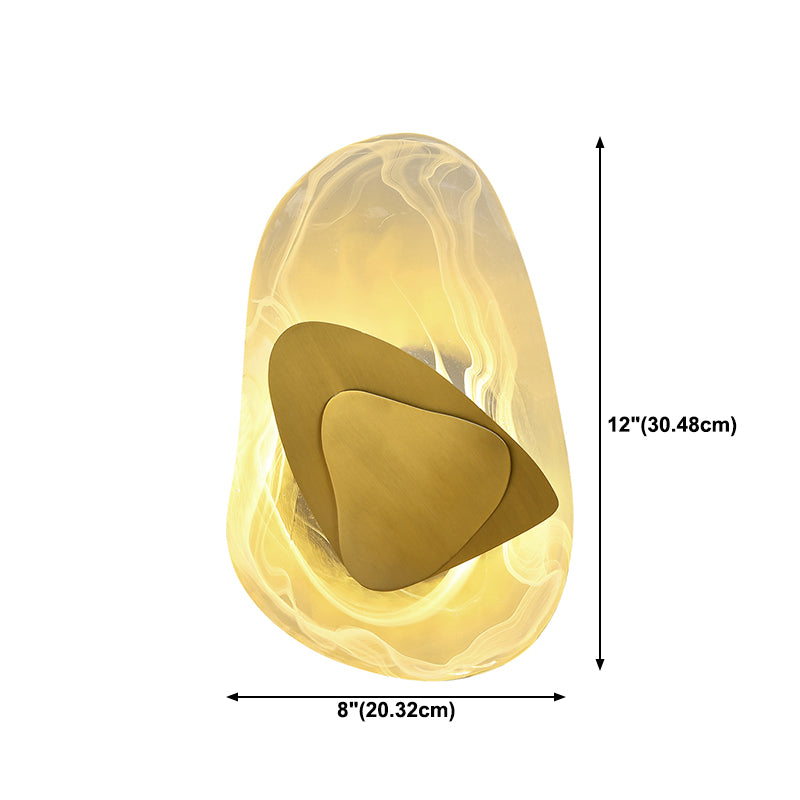 Einzigartige Schattenglas Wandleuchter moderner Stil mit einem leichten Wand montiertes Licht