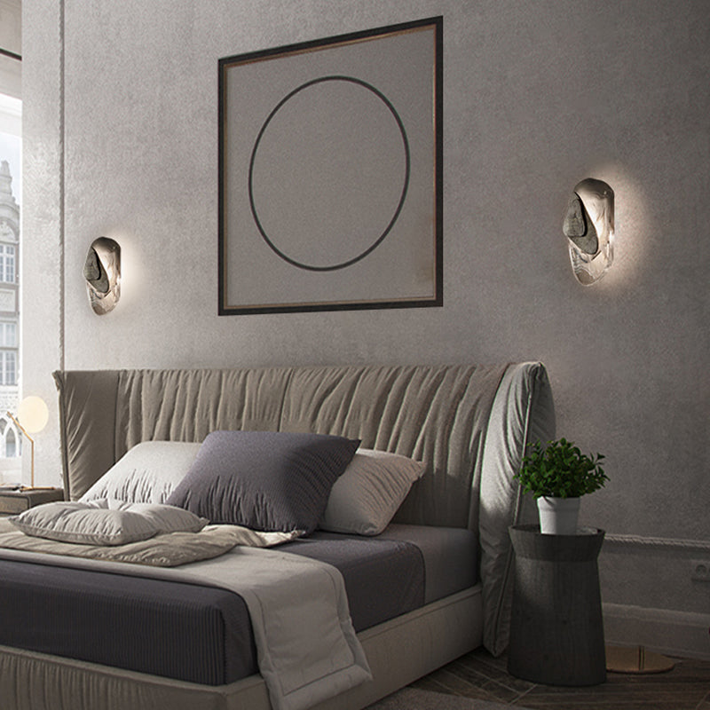 Einzigartige Schattenglas Wandleuchter moderner Stil mit einem leichten Wand montiertes Licht