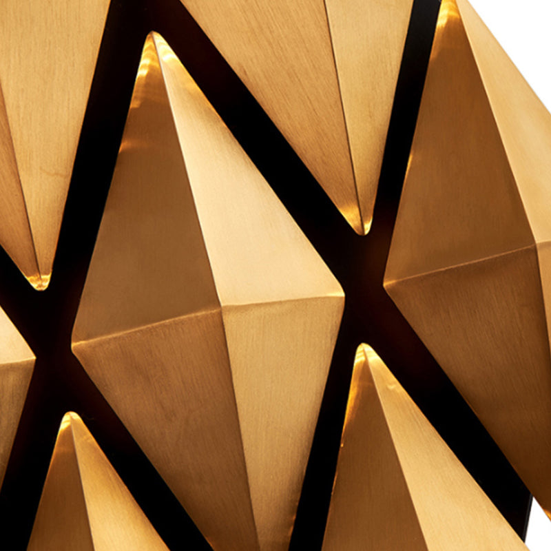 Geometrischer Schatten Metall Wandleuchte moderner Stil Multi -Leuchten Wandmontiertes Licht in Gold