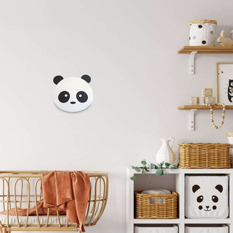 Unico tonalità in metallo a parete in metallo in stile kid a parete leggera monte leggera in bianco