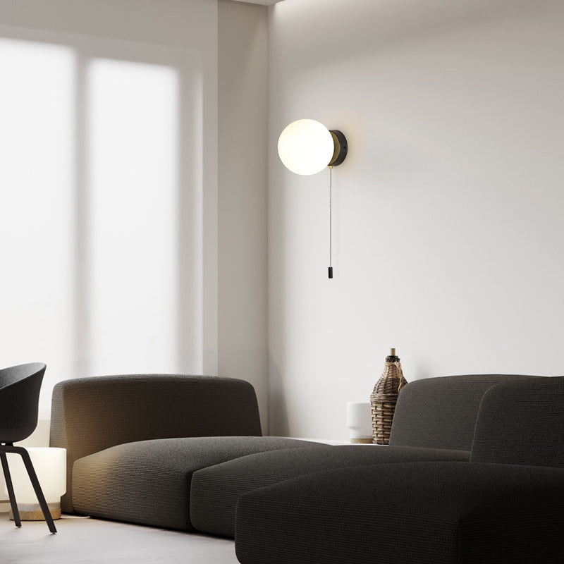 Kugelschattenglas Wandleuchter moderner einzelner leichter Wand Licht montiertes Licht