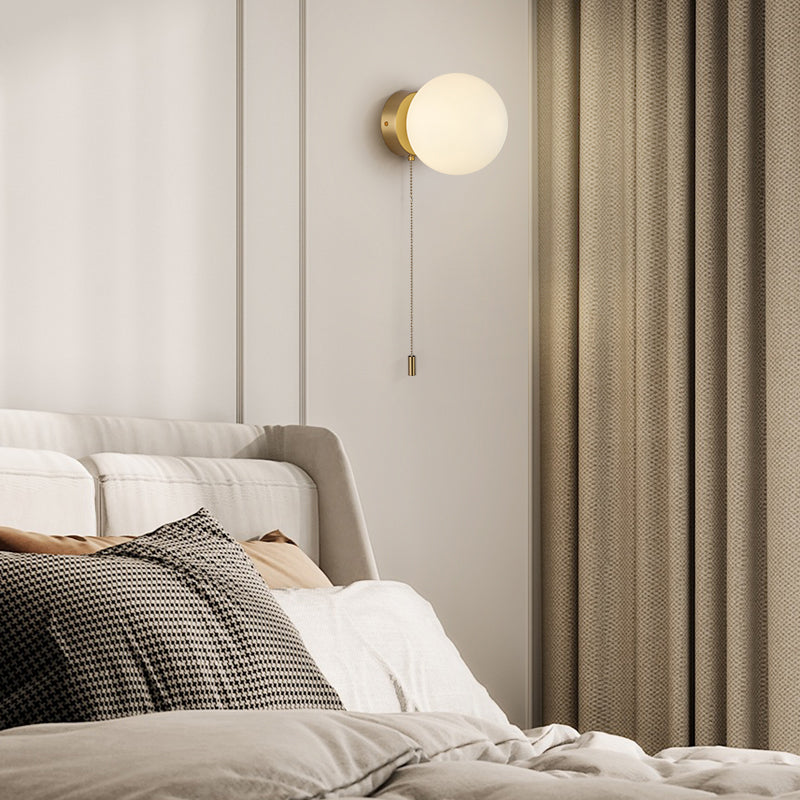 Kugelschattenglas Wandleuchter moderner einzelner leichter Wand Licht montiertes Licht