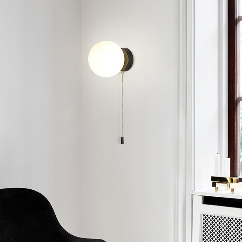 Kugelschattenglas Wandleuchter moderner einzelner leichter Wand Licht montiertes Licht
