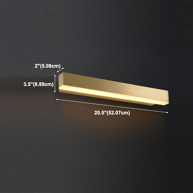 Quadratische Schatten Metall Wandleuchter moderner Stil ein leichtes Wandmontage Licht in Gold